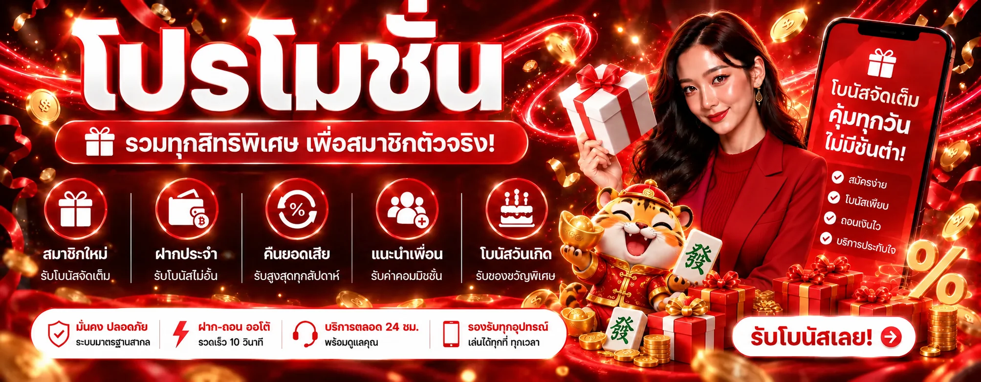 โปรโมชั่น G94U โบนัสและสิทธิพิเศษสมาชิก